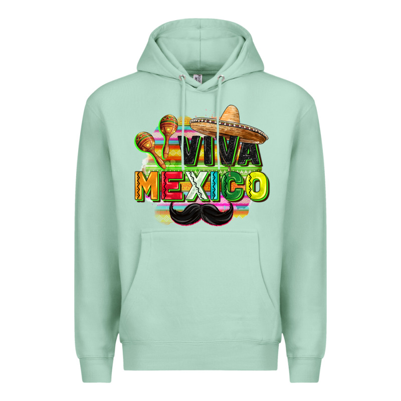 Viva Mexico Premium Hoodie by FaDigitalArtStudio | Teevron