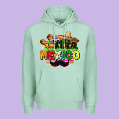 Viva Mexico Premium Hoodie Designed By Fadigitalartstudio
