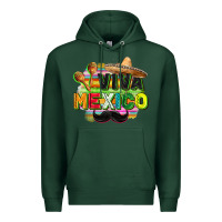 Sports Green Viva Mexico Premium Hoodie - FaDigitalArtStudio