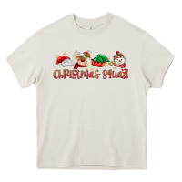 Cream christmas squad Heavy Core Tee - MaliasSmallBusiness