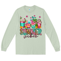 Matcha summer vibes coffee cups Long Sleeve Tee - Jasminsmagicworld
