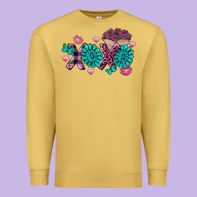 Xoxo Valentine's Day Turquoise Gem Premium Sweatshirt Designed By Fadigitalartstudio