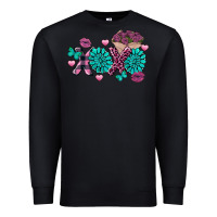 Black Xoxo Valentine's Day Turquoise Gem Premium Sweatshirt - FaDigitalArtStudio