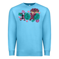 Ocean Blue Xoxo Valentine's Day Turquoise Gem Premium Sweatshirt - FaDigitalArtStudio