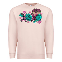 Pale Pink Xoxo Valentine's Day Turquoise Gem Premium Sweatshirt - FaDigitalArtStudio