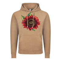 Vintage Coffee ProCut Red Sunflower Vintage Hoodie - LillyAllenDesigns