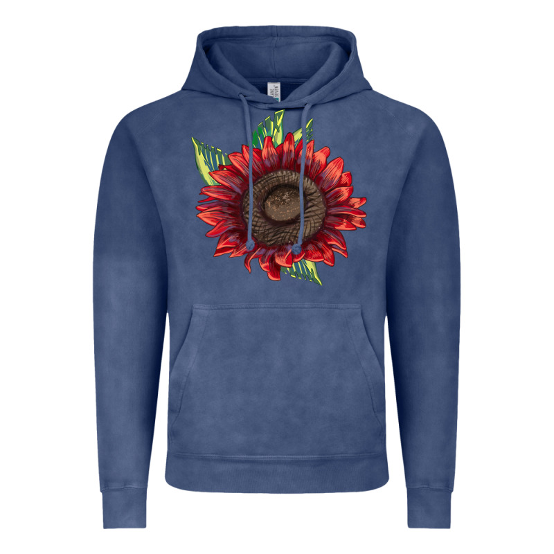Procut Red Sunflower Vintage Hoodie by LillyAllenDesigns | Teevron