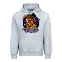 Heather Grey Happy Halloween Urban Hoodie - SublimationCraftShop