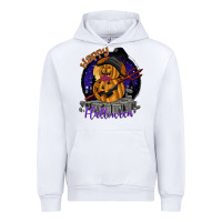 White Happy Halloween Urban Hoodie - SublimationCraftShop
