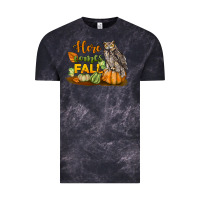 Cloud Black Here Comes Fall Owl Vintage Tee - LillyAllenDesigns