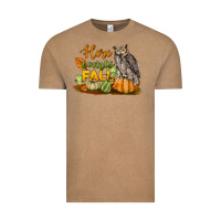 Here Comes Fall Owl Vintage Tee | Teevron