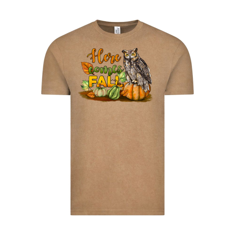 Here Comes Fall Owl Vintage Tee by LillyAllenDesigns | Teevron