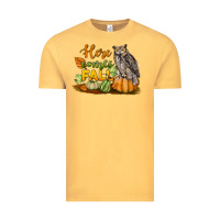 Vintage Mustard Here Comes Fall Owl Vintage Tee - LillyAllenDesigns