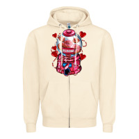 Sandshell kiss  machine  olivia Zipper Hoodie - OliviaCreatesArt