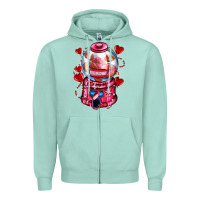 Seafoam kiss  machine  olivia Zipper Hoodie - OliviaCreatesArt
