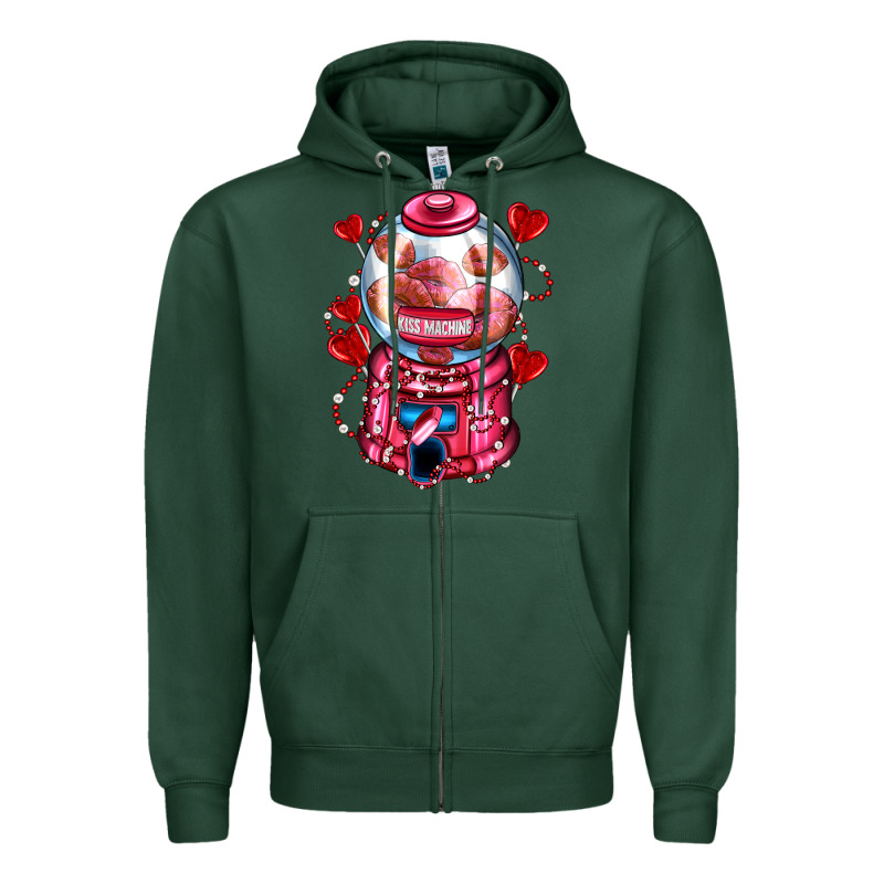 Kiss  Machine  Olivia Zipper Hoodie by OliviaCreatesArt | Teevron