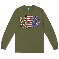 Army Green Usa America Long Sleeve Tee - Bettercallsaul
