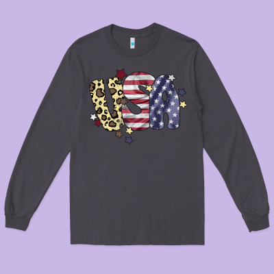 Usa America Long Sleeve Tee Designed By Bettercallsaul