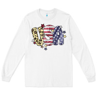 White Usa America Long Sleeve Tee - Bettercallsaul
