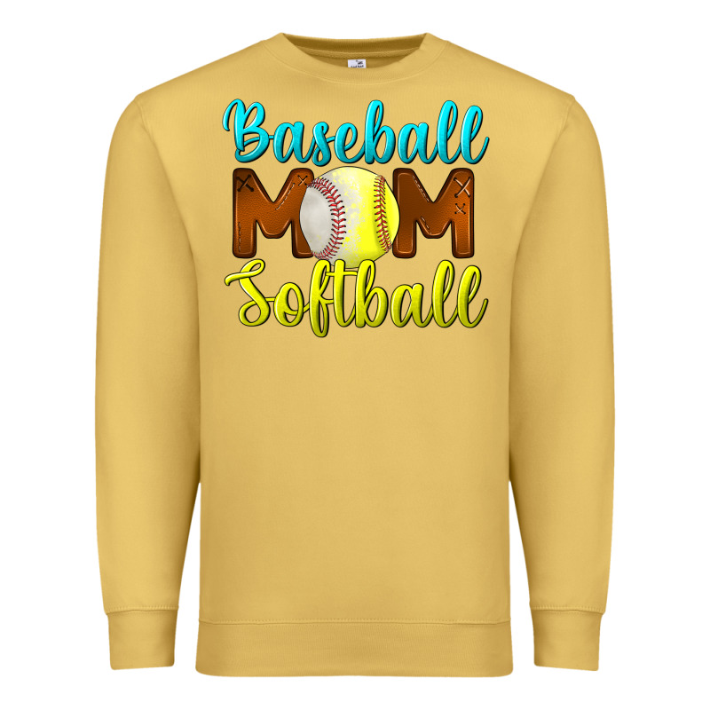 Baseball Mom Softball Premium Sweatshirt by BundleAndBundleShop | Teevron