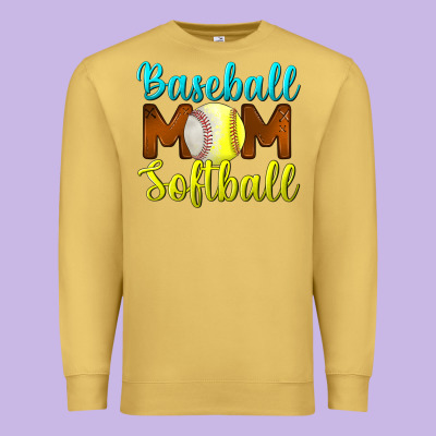 Baseball Mom Softball Premium Sweatshirt Designed By Bundleandbundleshop