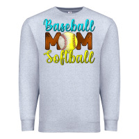 Heather Grey baseball mom softball Premium Sweatshirt - BundleAndBundleShop