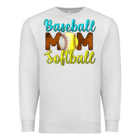 Oatmeal Heather baseball mom softball Premium Sweatshirt - BundleAndBundleShop