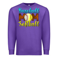 Purple baseball mom softball Premium Sweatshirt - BundleAndBundleShop