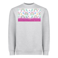 Heather Grey doodle doodle rainbow Heavyweight Sweatshirt - TumblerDesignByShophia
