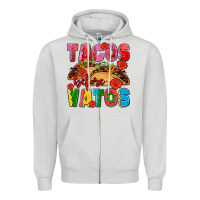 Dove Grey tacos before vatos olivia Zipper Hoodie - OliviaCreatesArt