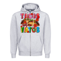 Heather Grey tacos before vatos olivia Zipper Hoodie - OliviaCreatesArt
