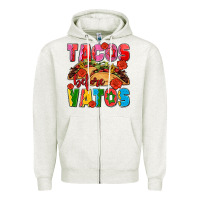Oatmeal Heather tacos before vatos olivia Zipper Hoodie - OliviaCreatesArt