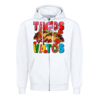 White tacos before vatos olivia Zipper Hoodie - OliviaCreatesArt