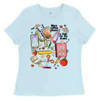 Baby Blue can't talk right now doing teacher stuff Ladies Tee - MaliasSmallBusiness