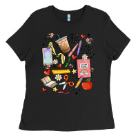 Black can't talk right now doing teacher stuff Ladies Tee - MaliasSmallBusiness