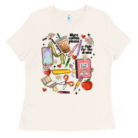 Bone can't talk right now doing teacher stuff Ladies Tee - MaliasSmallBusiness