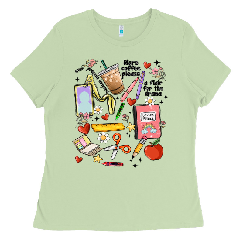 Can't Talk Right Now Doing Teacher Stuff Ladies Tee by MaliasSmallBusiness | Teevron