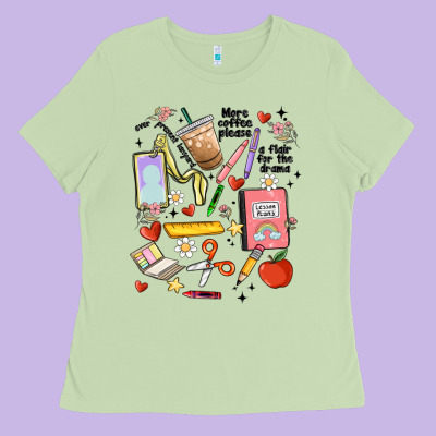 Can't Talk Right Now Doing Teacher Stuff Ladies Tee Designed By Maliassmallbusiness