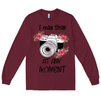 Burgundy I May Snap At Any Moment Long Sleeve Tee - Bettercallsaul