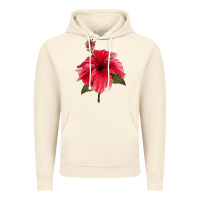 Vintage Artic Puerto Rican Hibiscus Flower Vintage Hoodie - LillyAllenDesigns