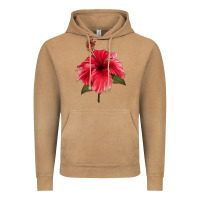 Vintage Camel Puerto Rican Hibiscus Flower Vintage Hoodie - LillyAllenDesigns
