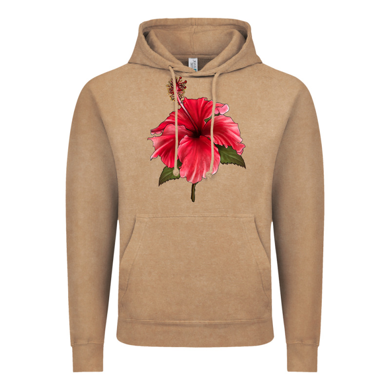 Puerto Rican Hibiscus Flower Vintage Hoodie by LillyAllenDesigns | Teevron
