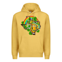 Antique Gold Texas St. Patrick's Day Premium Hoodie - OliviaCreatesArt
