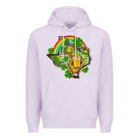 Lilac Texas St. Patrick's Day Premium Hoodie - OliviaCreatesArt