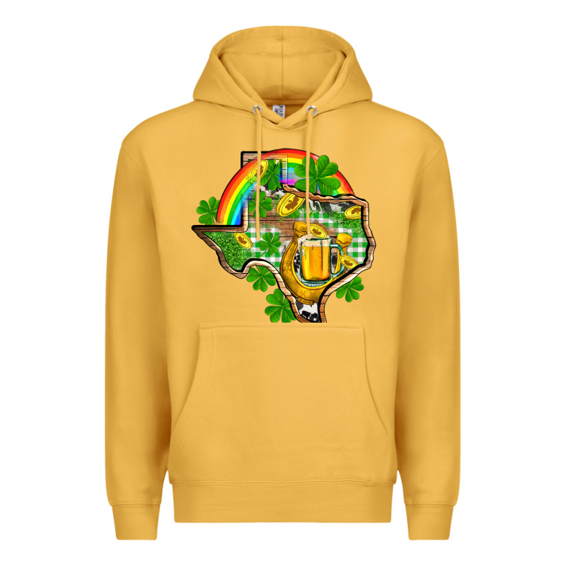 Texas St. Patrick's Day Premium Hoodie by OliviaCreatesArt | Teevron