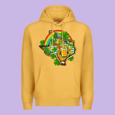 Texas St. Patrick's Day Premium Hoodie Designed By Oliviacreatesart