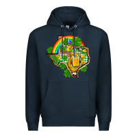Navy Texas St. Patrick's Day Premium Hoodie - OliviaCreatesArt