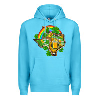 Ocean Blue Texas St. Patrick's Day Premium Hoodie - OliviaCreatesArt
