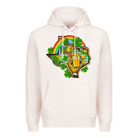 Pale Pink Texas St. Patrick's Day Premium Hoodie - OliviaCreatesArt