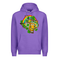 Purple Texas St. Patrick's Day Premium Hoodie - OliviaCreatesArt